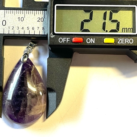 Natural Amethyst Pendant Set of 3 pieces Crystal Gemstone Jewelry - Picture 8 of 9